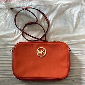 Michael Kors Vibrant Orange Crossbody Bag
